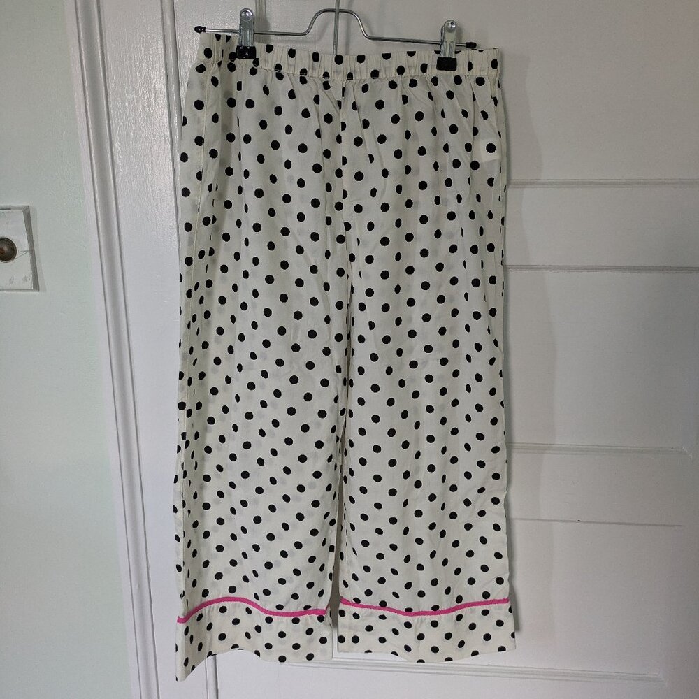 Kate Spade Polka Dot PJ Capris Lightweight Size M NWOT